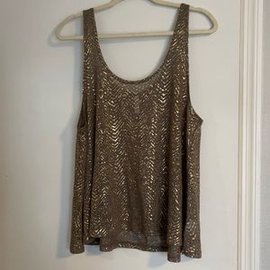 Beautiful gold shimmer tank top
